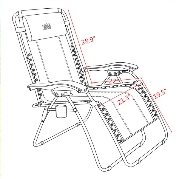Timber Ridge Reclining Zero Gravity Chair | Wayfair